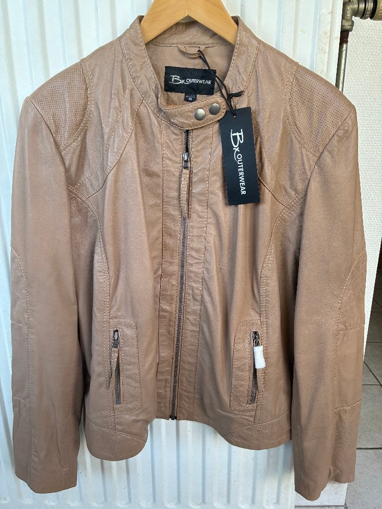 leren bomber jacket dames, Overige kleuren, Maat 46/48 (XL) of groter, Nieuw, Ophalen of Verzenden