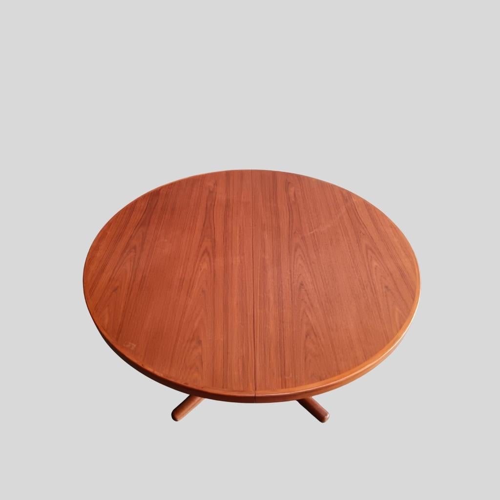 Johannes Andersen mid century ronde eettafel, Huis en Inrichting, Tafels | Eettafels, Gebruikt, 100 tot 150 cm, 100 tot 150 cm