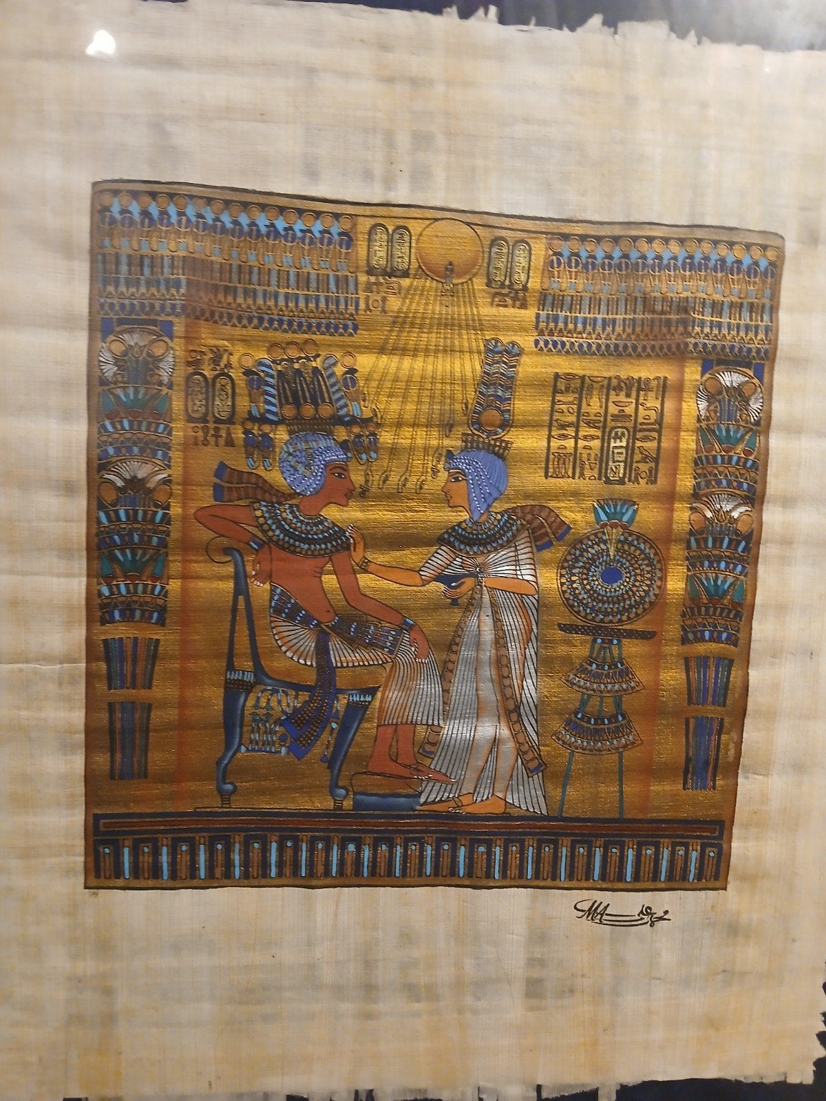 cadre décoration 48/54   Papyrus avec certificat t, Enlèvement