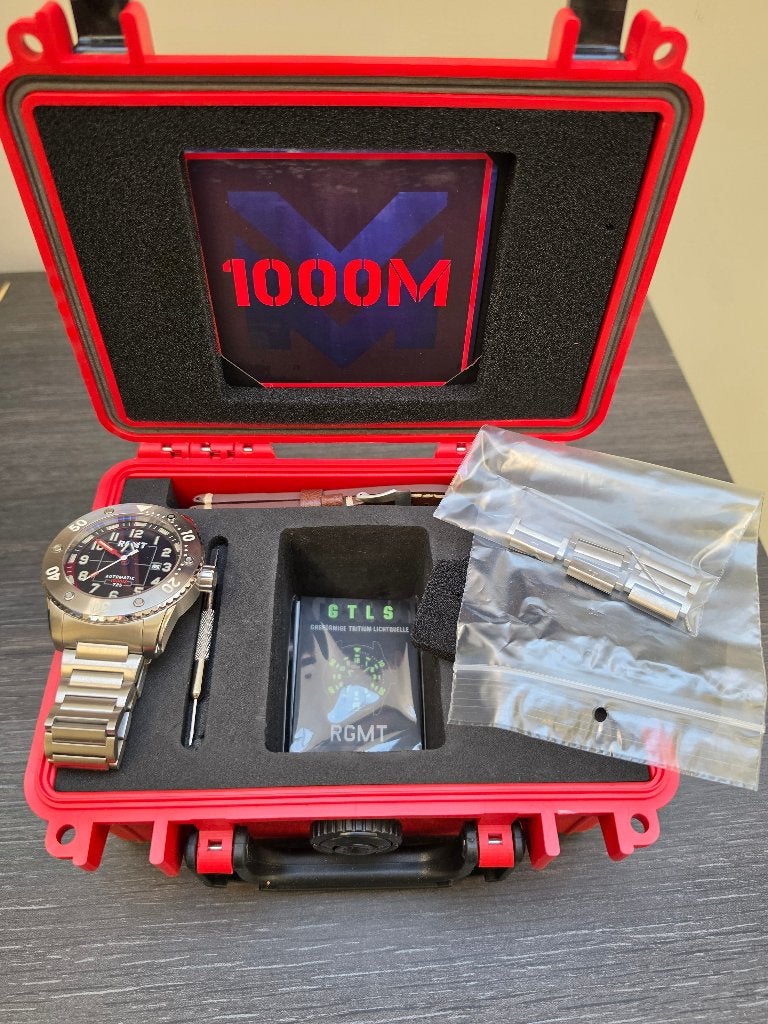 RGMT automatische horloge, Handtassen en Accessoires, Staal, Staal, Polshorloge, Zo goed als nieuw