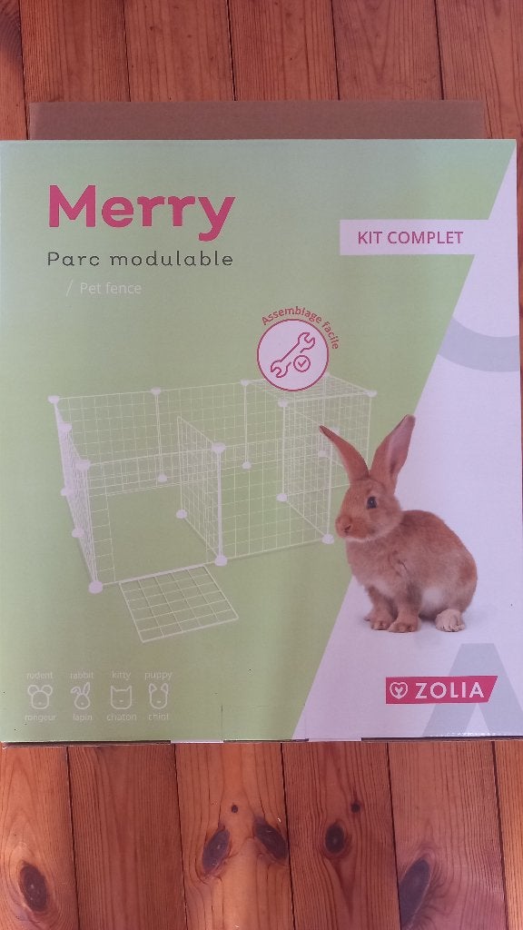 Grilles pour parc Zolia lapin nain et cobayes, Moins de 60 cm, 75 à 110 cm, Cobaye, Enlèvement