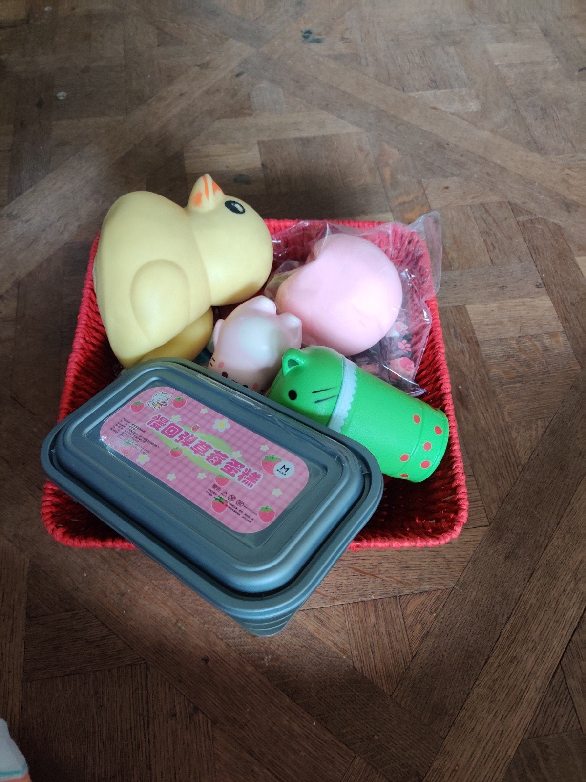 Set van squishy's te koop, Ophalen