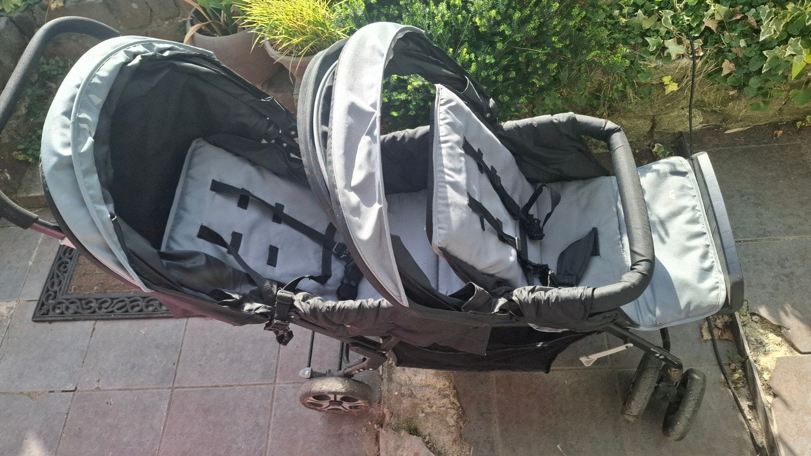 poussette double, Kinderen en Baby's, Buggy's, Ophalen, Gebruikt