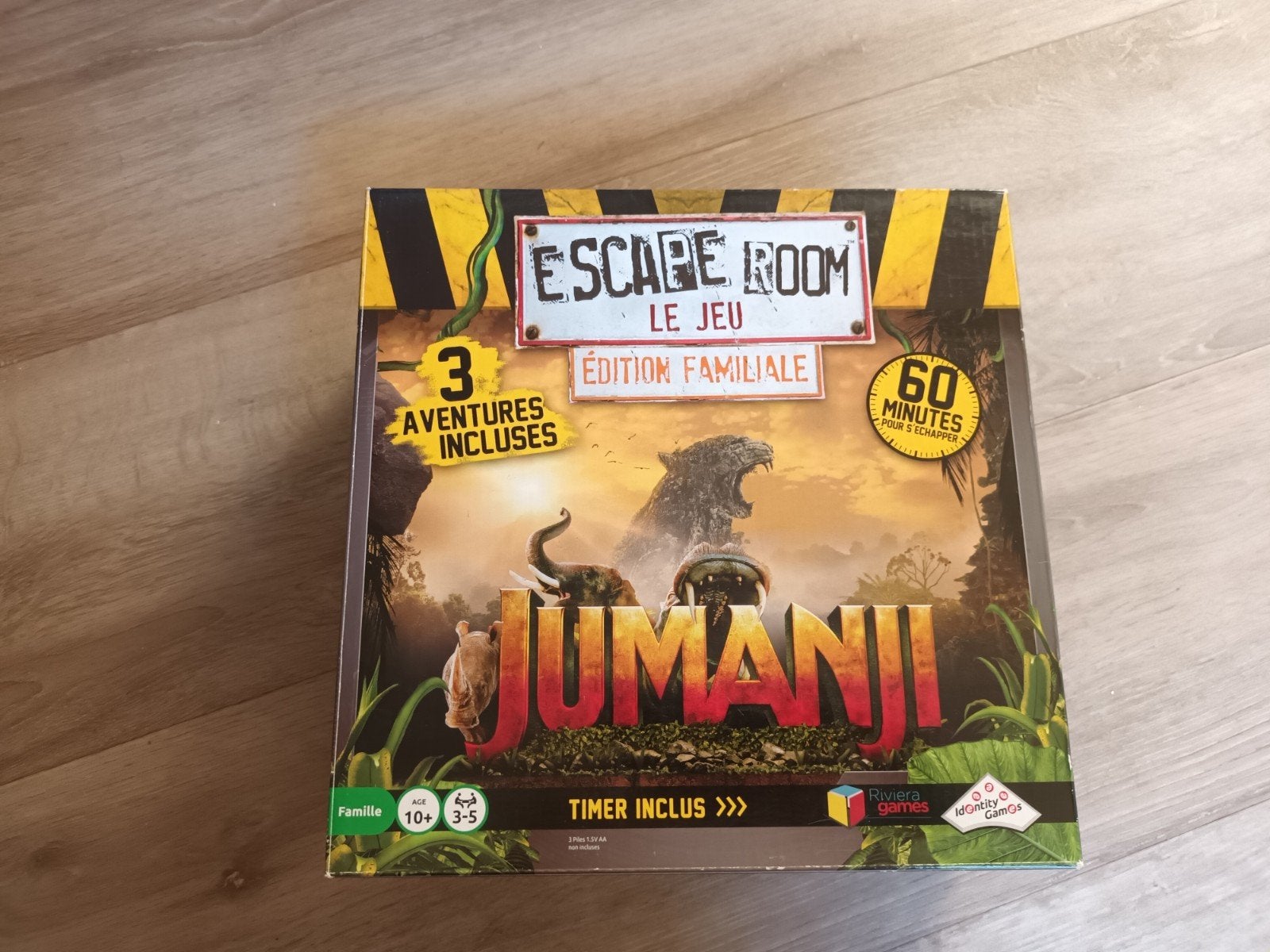 Jeu jumanji neuf, Enlèvement
