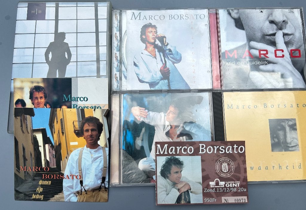 Marco Borsato CD's, singles, DVD + ticket, Enlèvement ou Envoi, Utilisé, Single