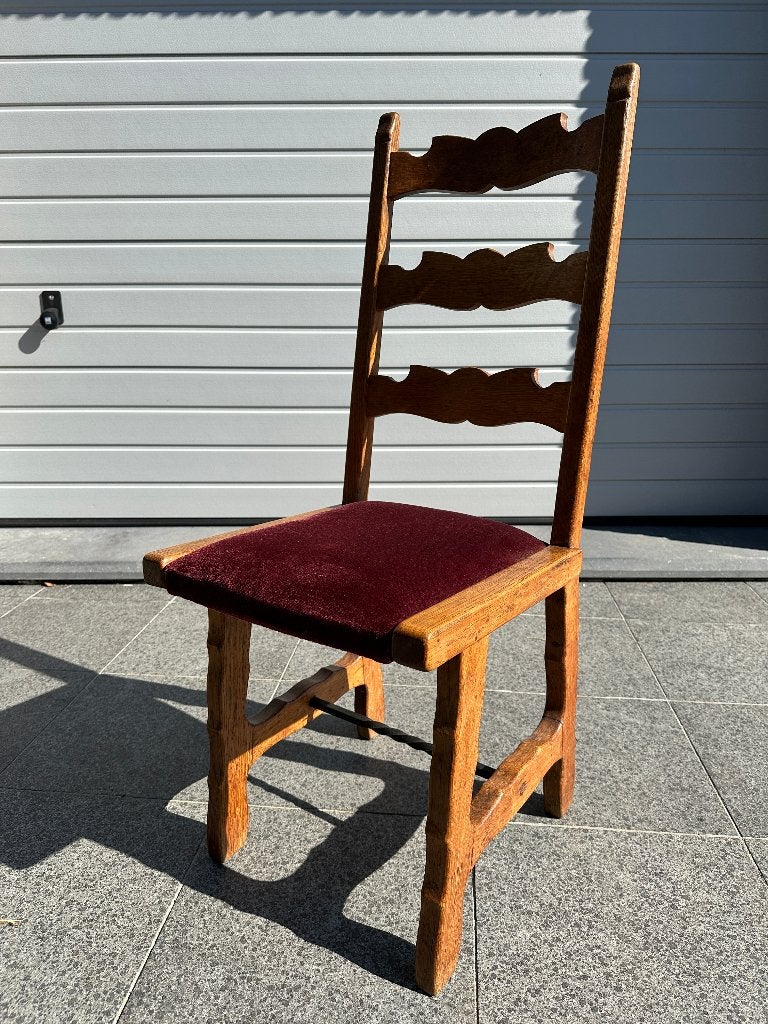 Anciennes chaises en chêne massif (6), Antiquités & Art, Enlèvement