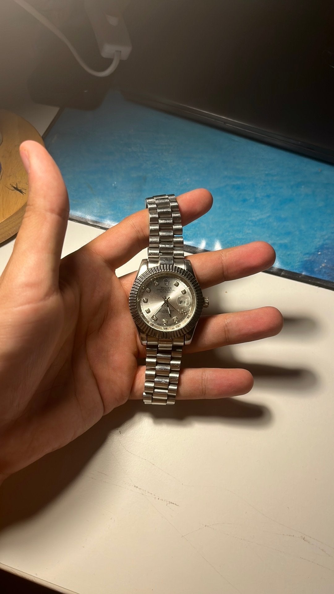 Rolex Oyster Perpetual DateJust, Handtassen en Accessoires, Horloges | Kinderen, Zo goed als nieuw, Ophalen