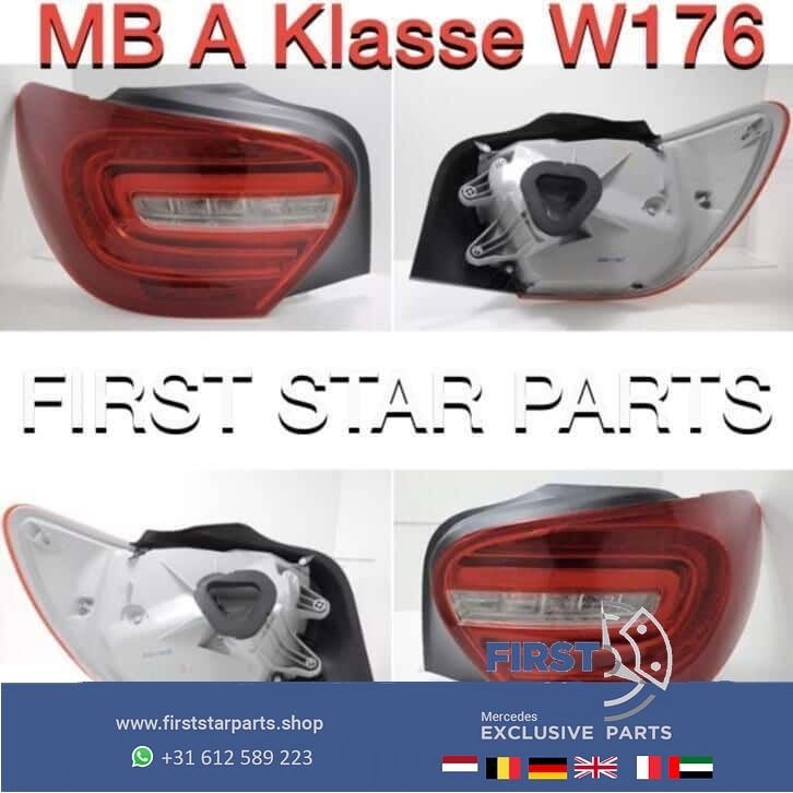 W176 LED Achterlichten Mercedes A Klasse 2013-2018 AMG lamp, Gebruikt, -, Ophalen of Verzenden, -