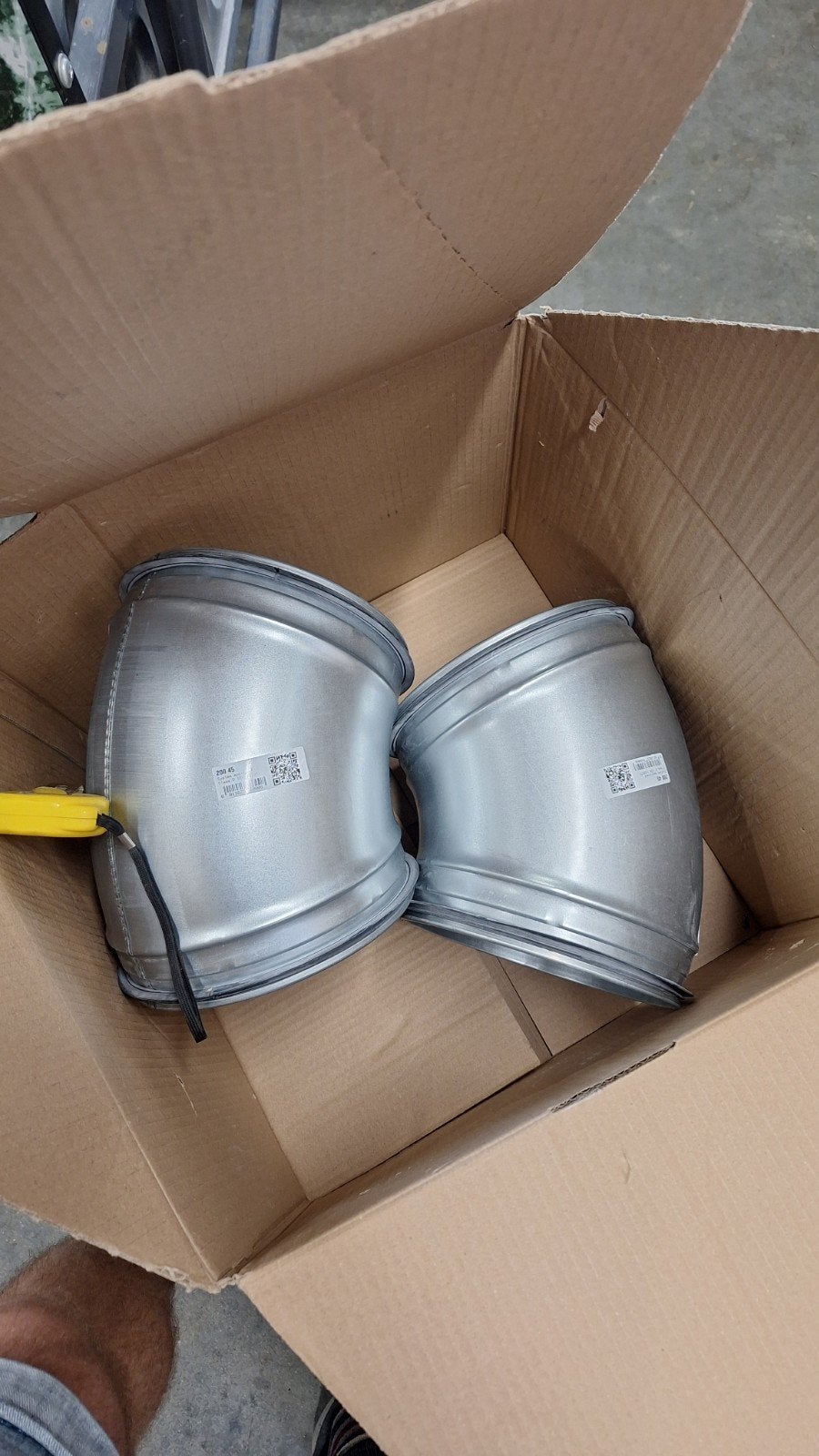 spiraal buis ventilatie 200mm + bocht ..., Ophalen