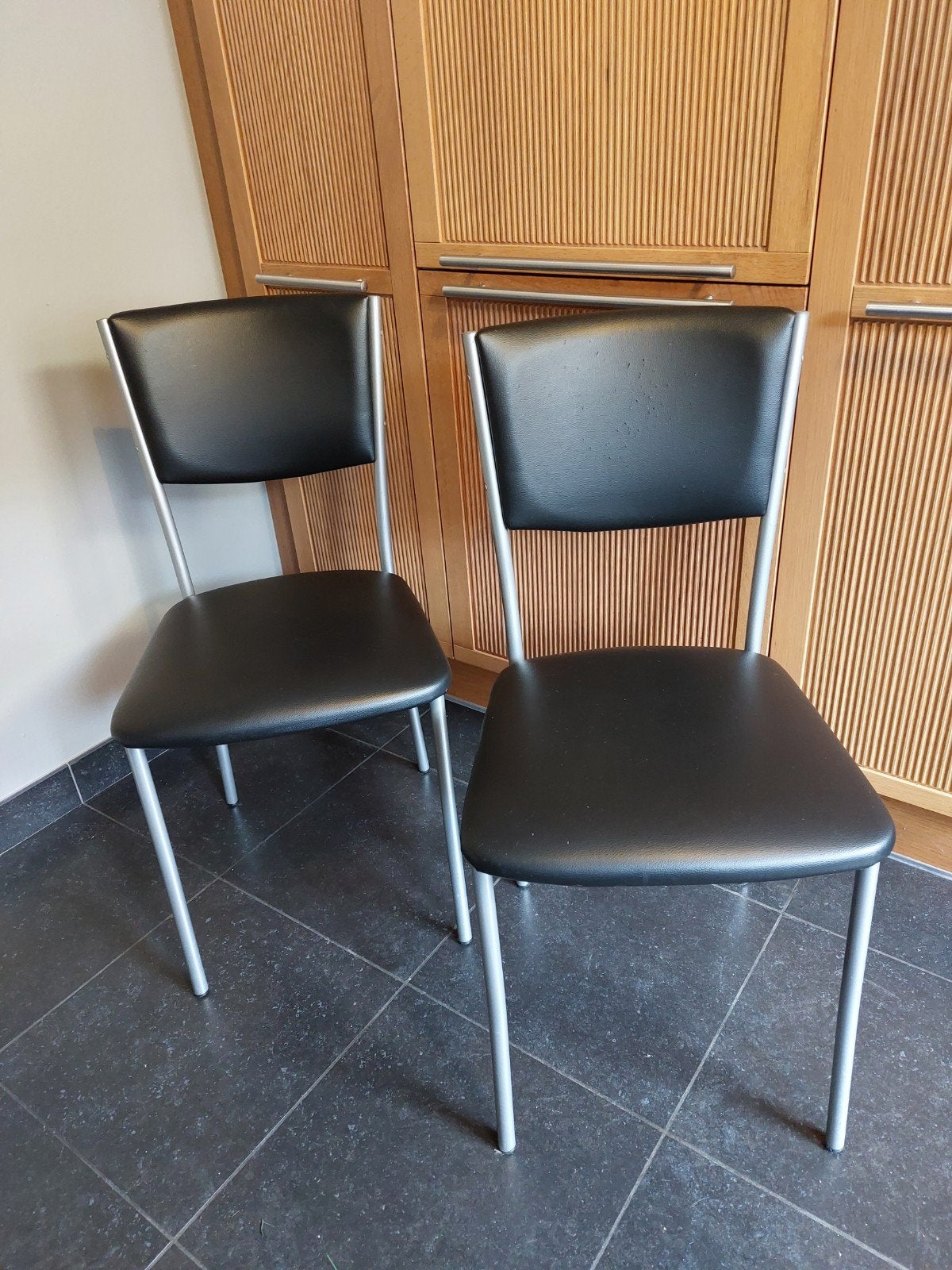 6 stoelen, Ophalen, Gebruikt, Grijs