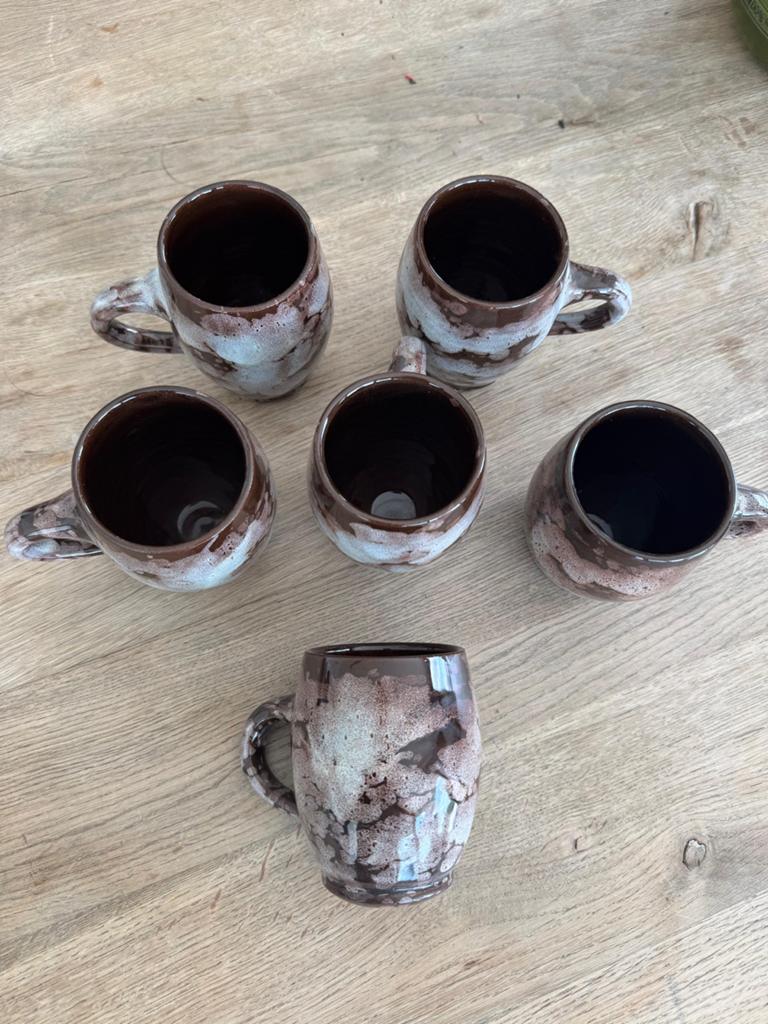 Gwenny Pottery 6 bekers, Antiek en Kunst, Ophalen of Verzenden