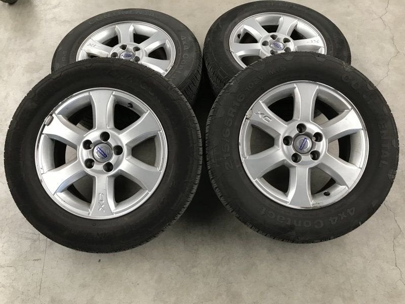16 inch originele Volvo XC70 velgen 215 65 16 5x108 63.4, Pneus et Jantes, 215 mm, 16 pouces, -