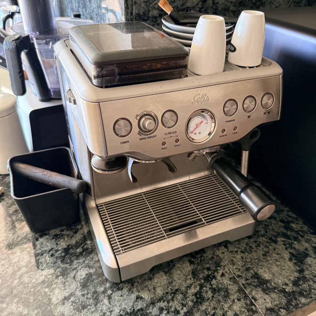 Sage Barista Express Stainless Steel, Electroménager, Cafetières, Machine à espresso, Réservoir d'eau amovible, Enlèvement ou Envoi