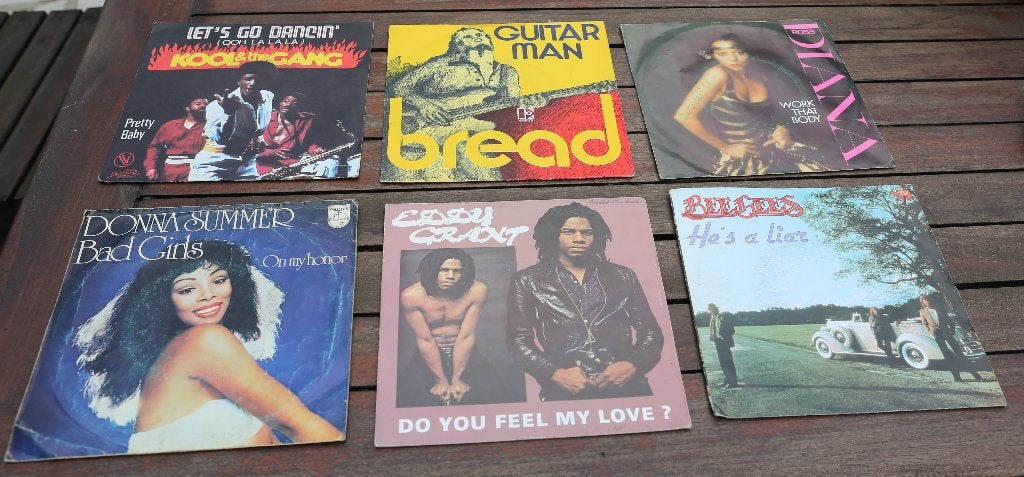 45 ronden: Bee Gees - Diana Ross..., Ophalen of Verzenden