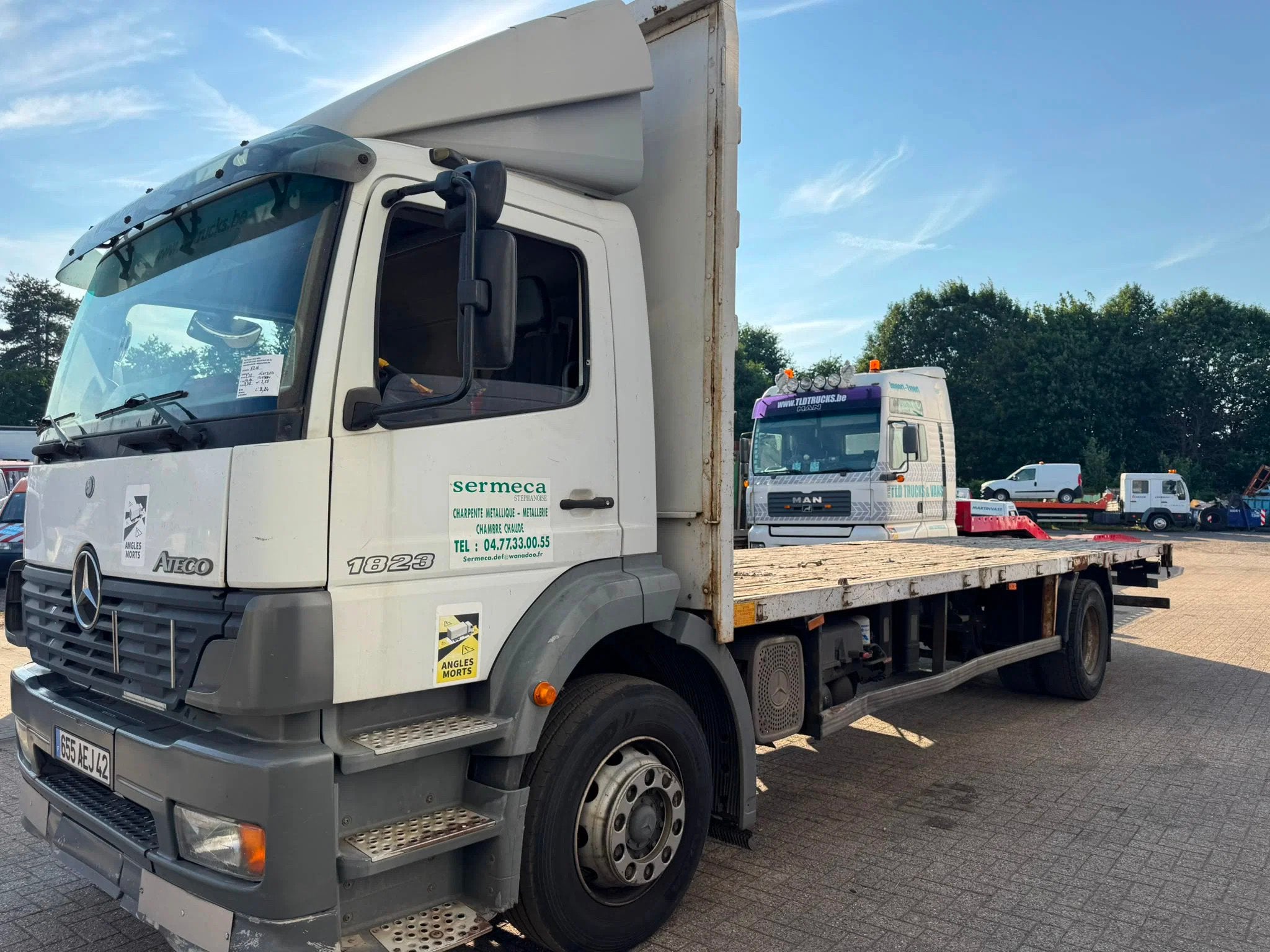 Mercedes-Benz Atego 1823 *MANUAL GEARBOX-FRENCH TRUCK*, Achterwielaandrijving, Wit, Mercedes-Benz, Bedrijf