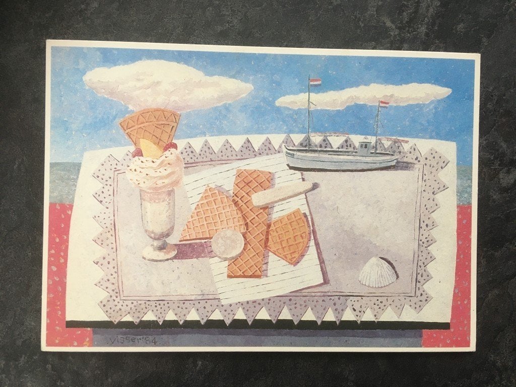 Hendrik Jan Visser 1984 - Art Amsterdam - crème glacée, Enlèvement ou Envoi