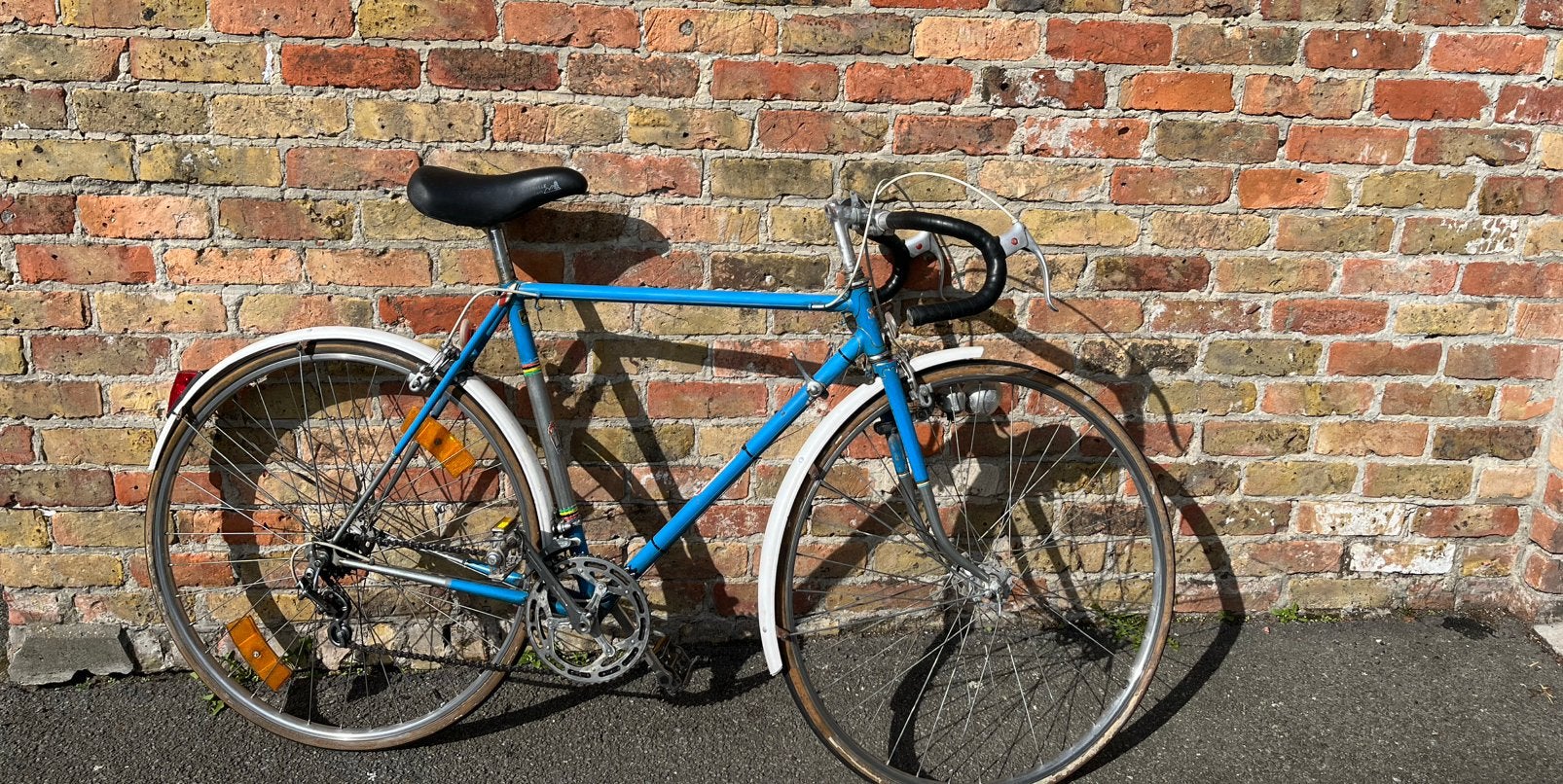 Retro koersfiets, Vélos & Vélomoteurs, Vélos | Vélos de course, Autres marques, 10 à 15 vitesses, Frein sur jante, Acier
