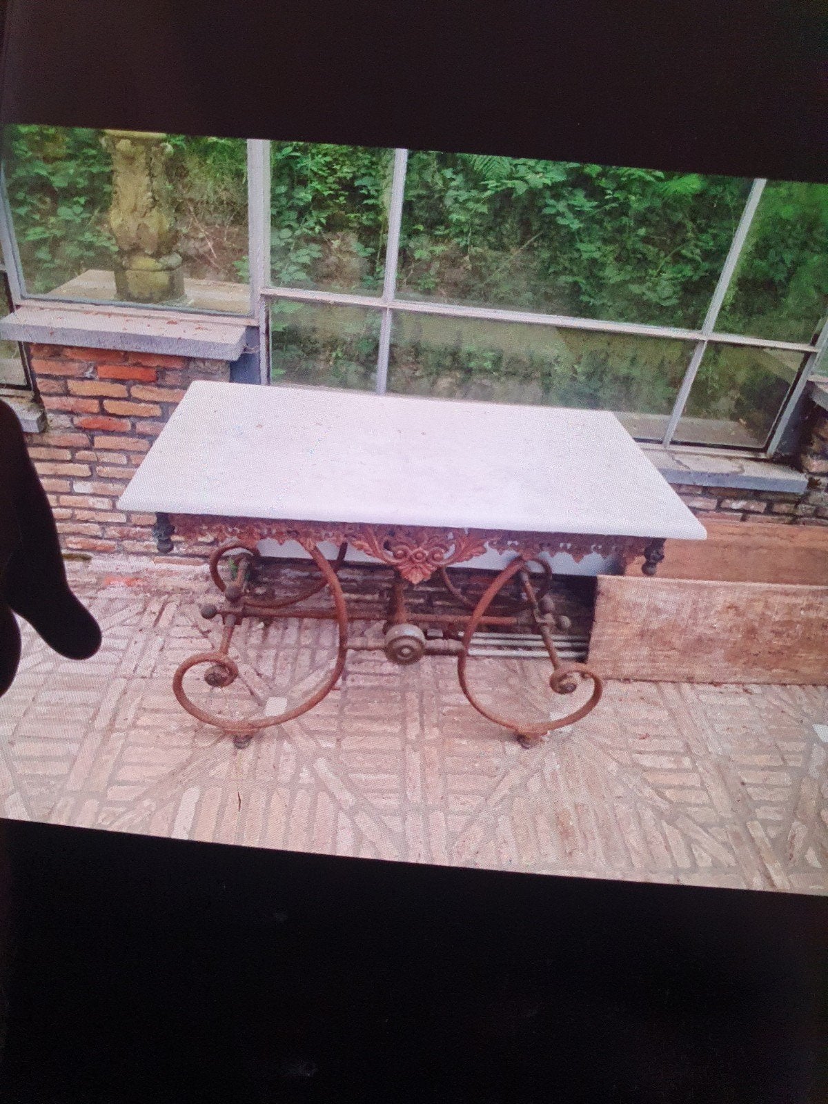 Table marbre très bon état, Enlèvement ou Envoi, Utilisé, Rectangulaire