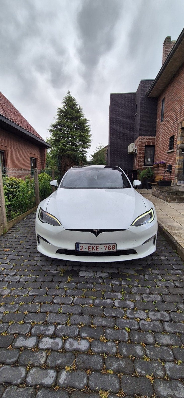Tesla Model S • long range • 2023 • 61.000 km • 670 p, Auto's, Automaat, Zwart, Model S, Wit