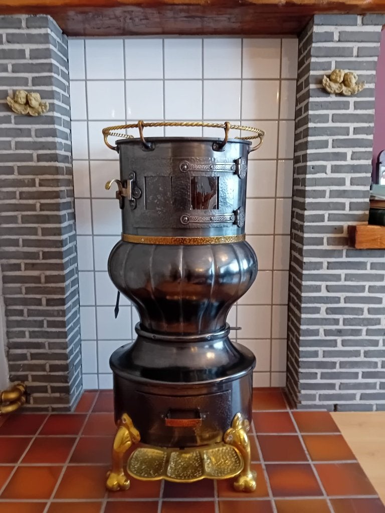 Kachel, Huis en Inrichting, Kachels, Ophalen, Gebruikt, Vrijstaand, Allesbrander