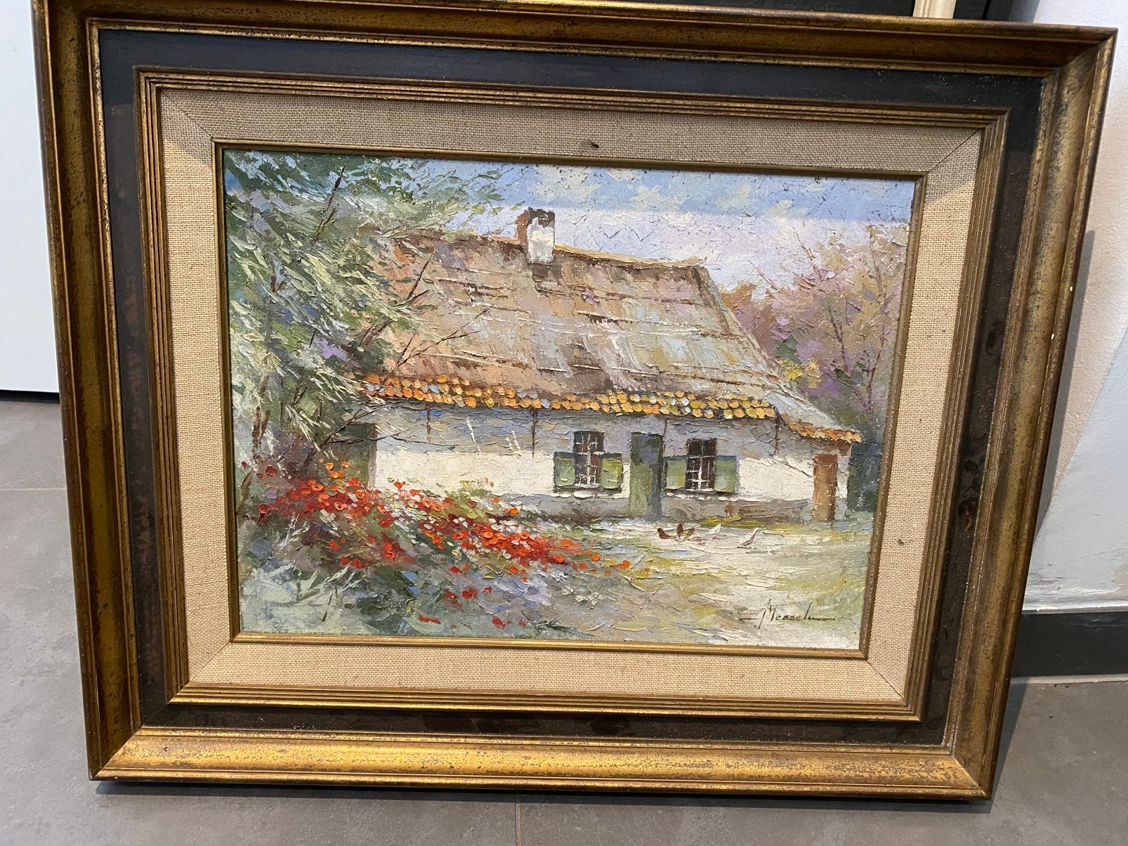 Peinture à l'huile J Maeschen, Enlèvement