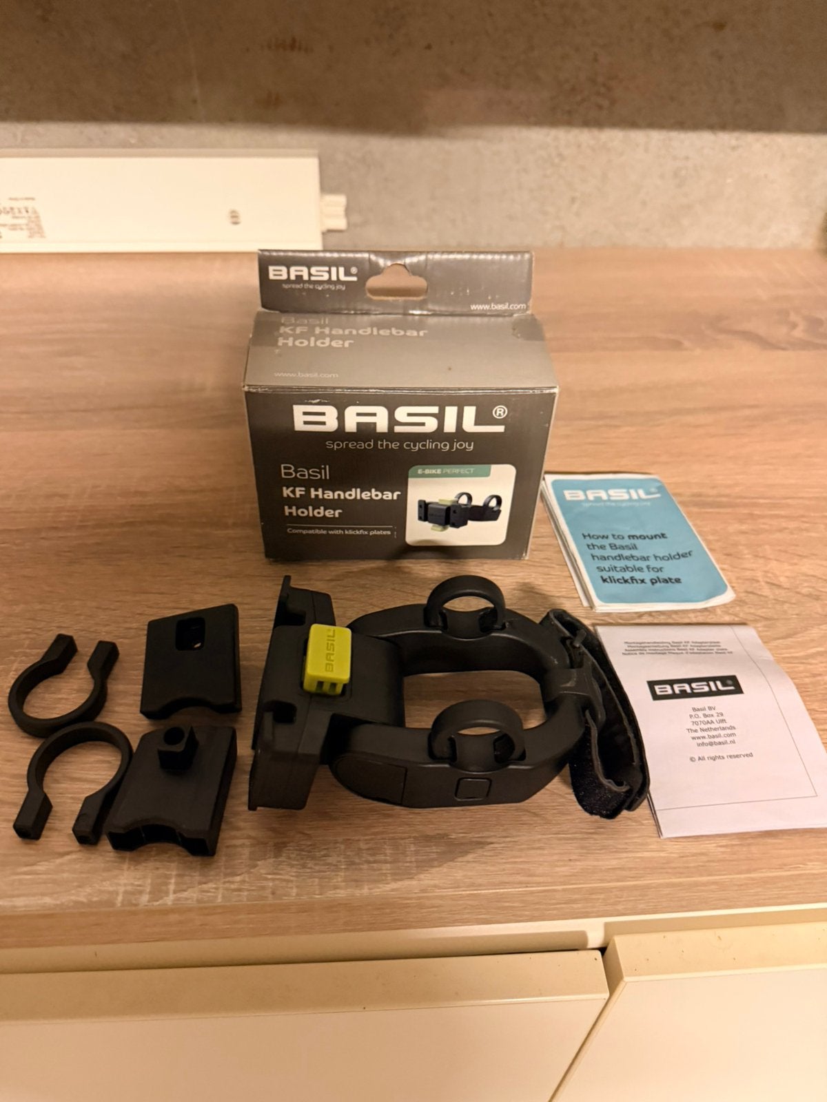 Basil KF stuurhouder / fietsmandhouder – Art. 70177, Fietsen en Brommers, Fietsaccessoires | Fietsmanden, Zo goed als nieuw, Fietsmand