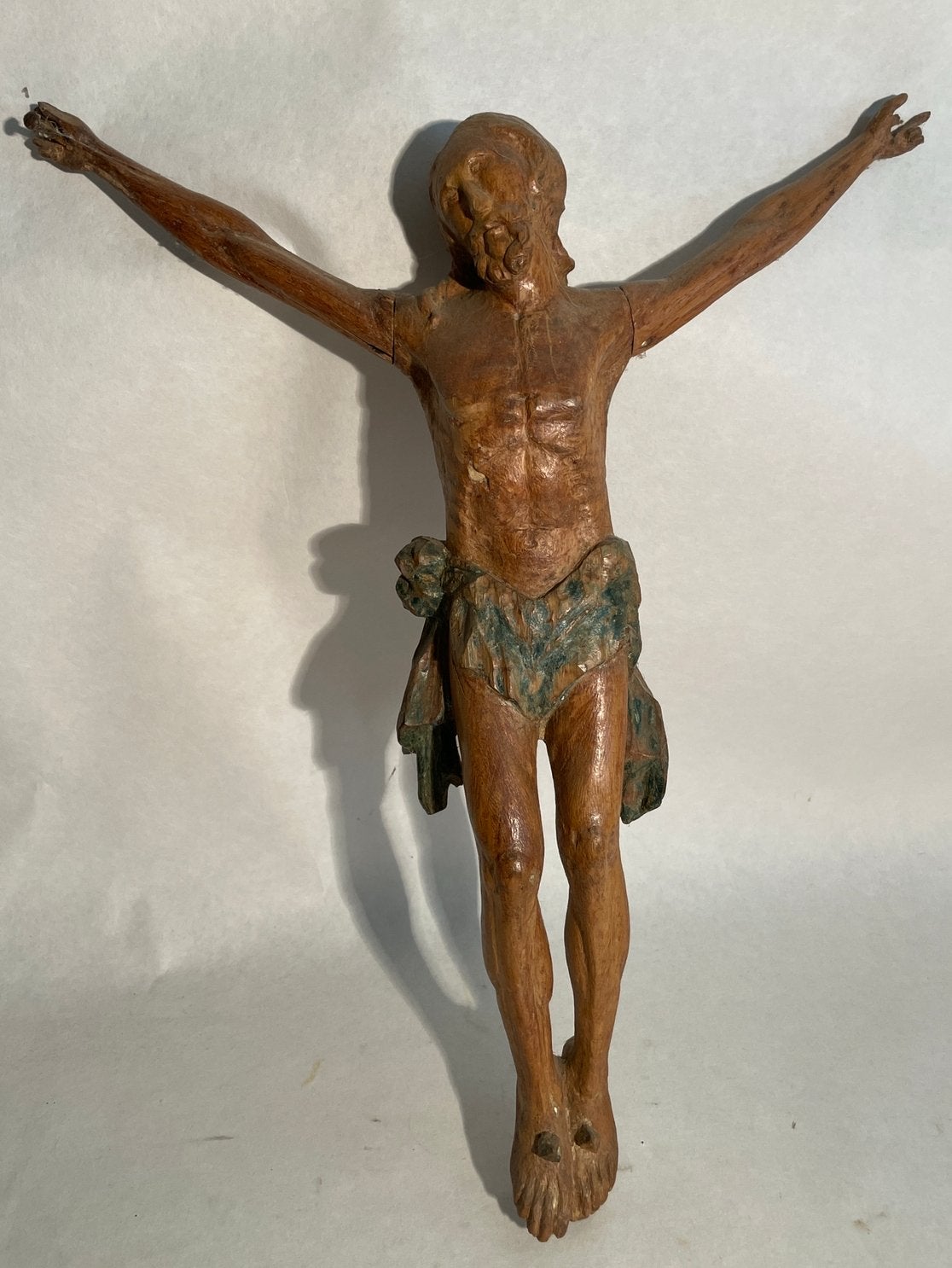 Antiek handgesneden houten Christusbeeld, Ophalen