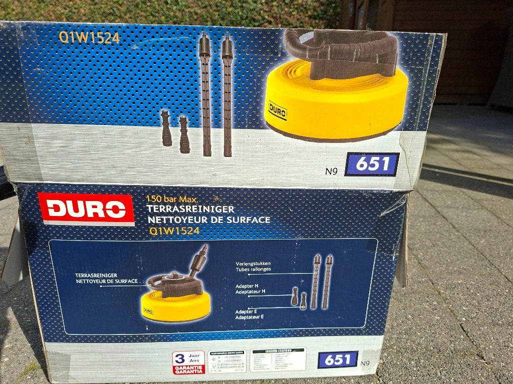 Terrasreiniger Duro, Ophalen