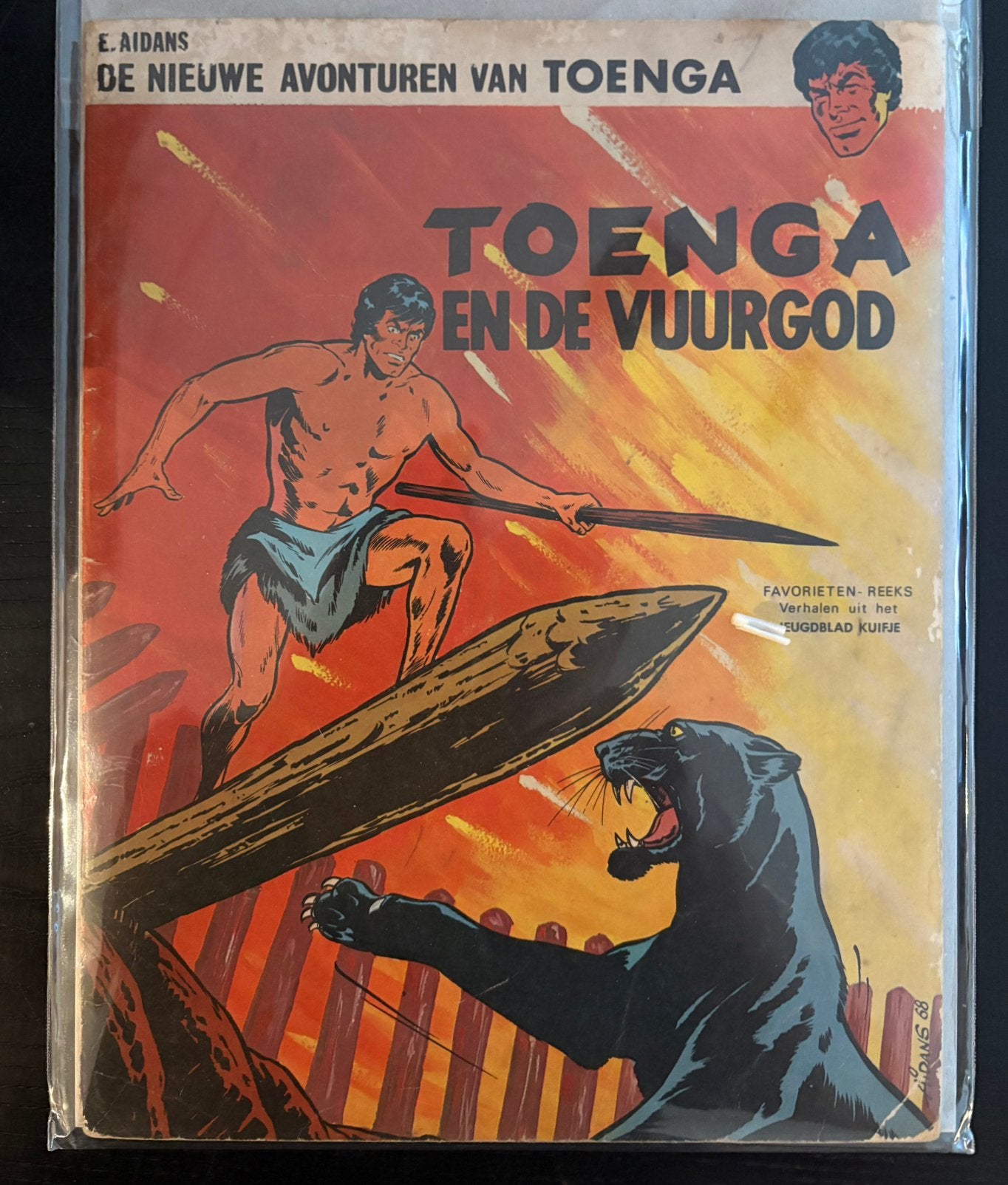 Aidans Favorietenreeks Toenga en de vuurgod, Boeken, Verzenden, Gelezen