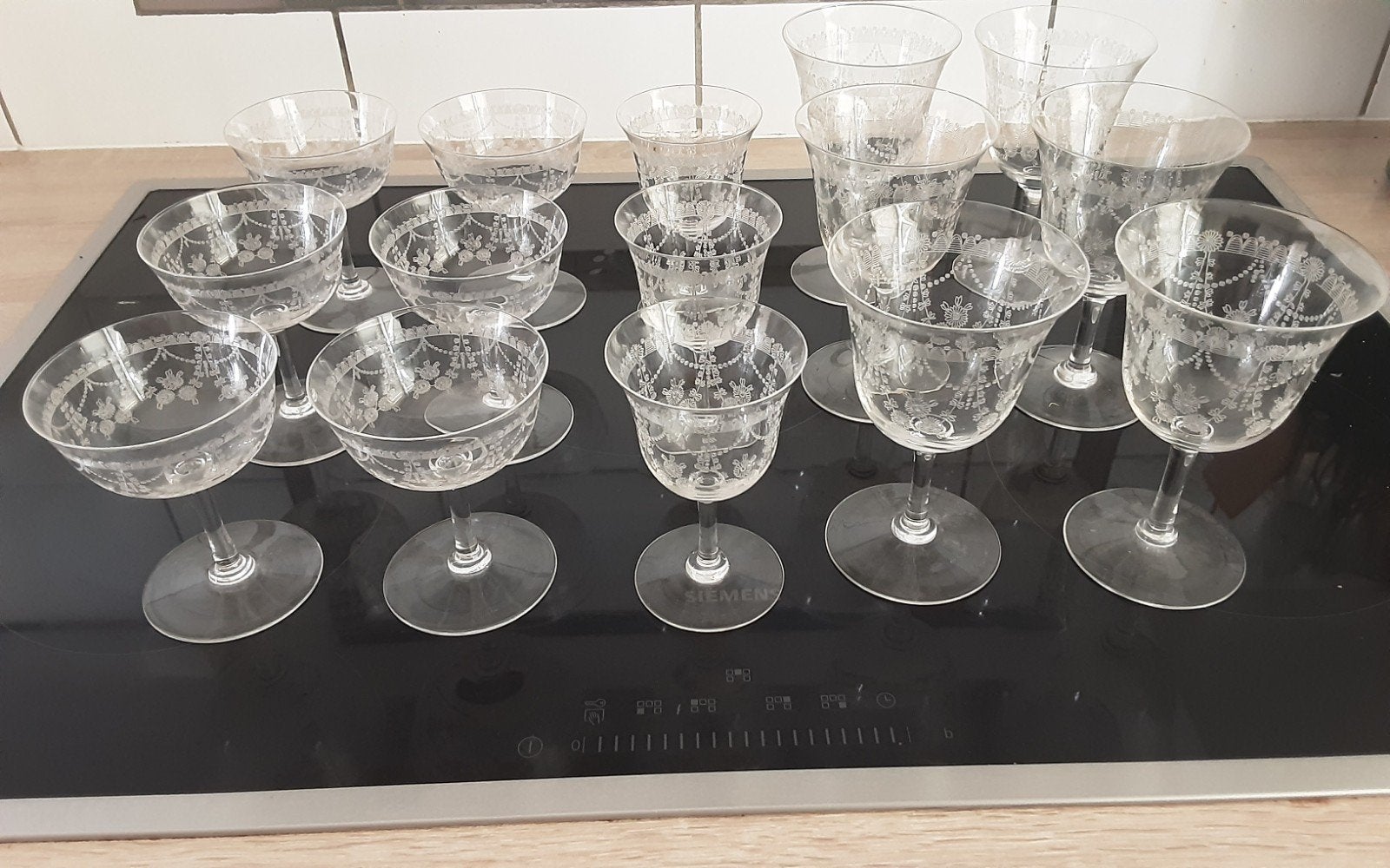 lot de verre , modèle vintage,cristal Lafayette de Baccarat, Antiquités & Art, Enlèvement