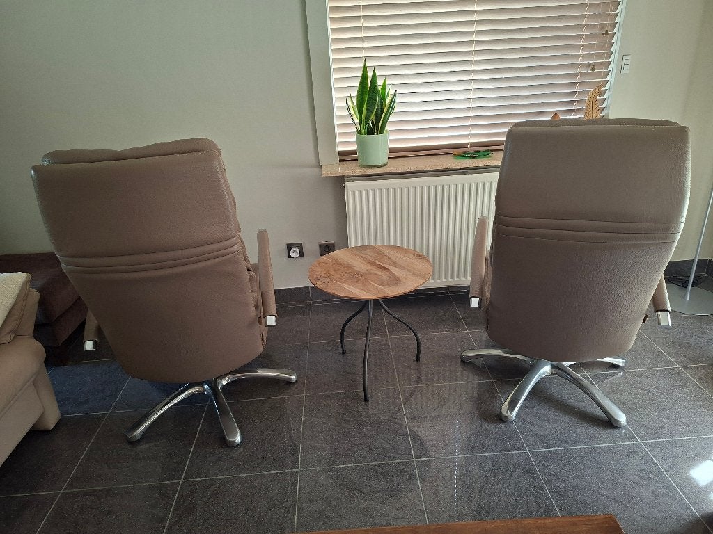 LOT DE 2 FAUTEUILS DURLET DAYTON EN CUIR, Enlèvement, Utilisé, Cuir