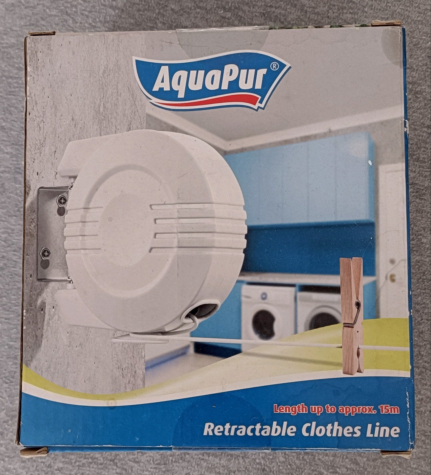 Corde à linge extensible de 15 m avec mouvement à 180, Enlèvement