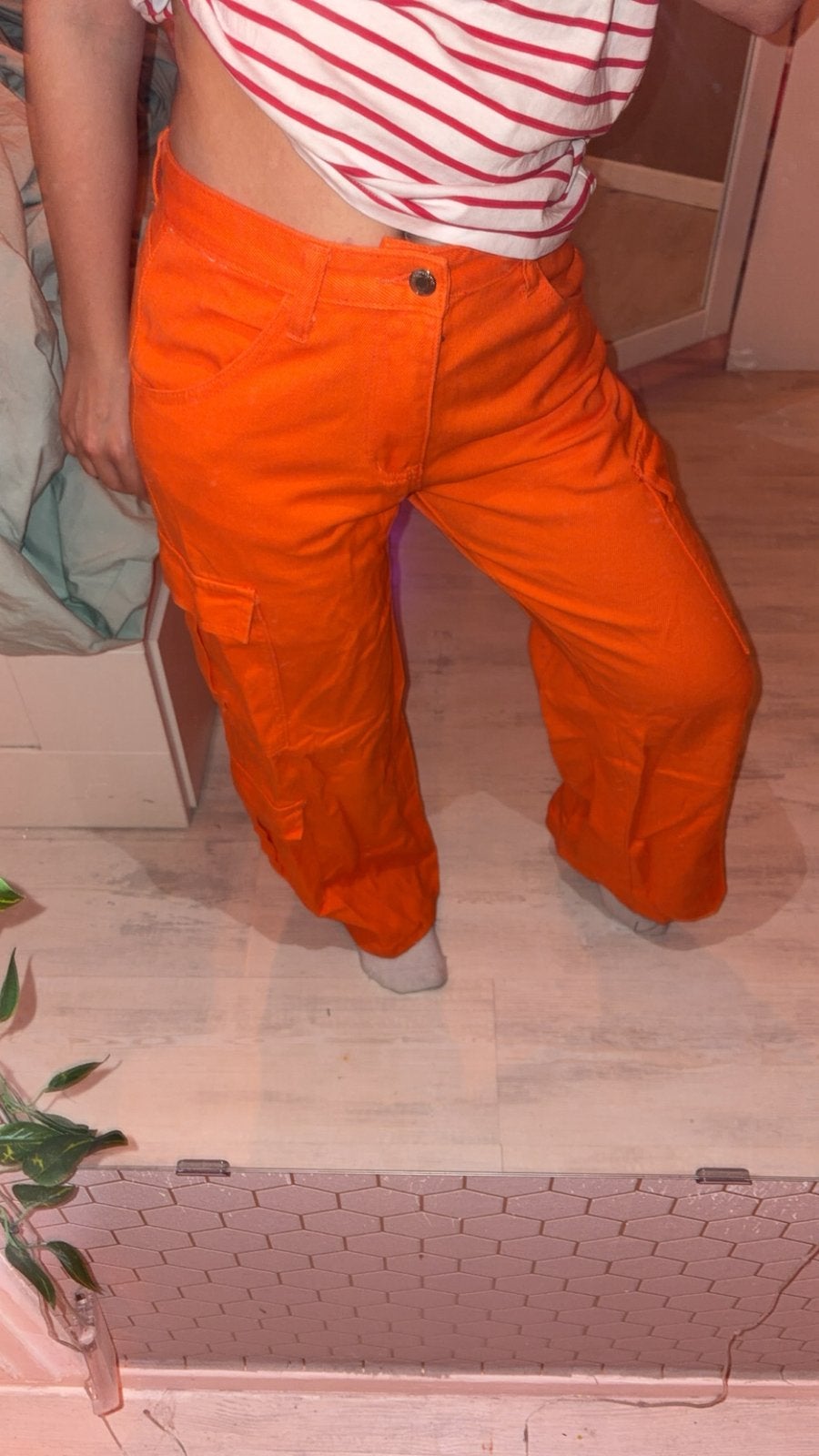 Jeans broek, Kleding | Dames, Ophalen of Verzenden, Nieuw, Maat 36 (S), Oranje