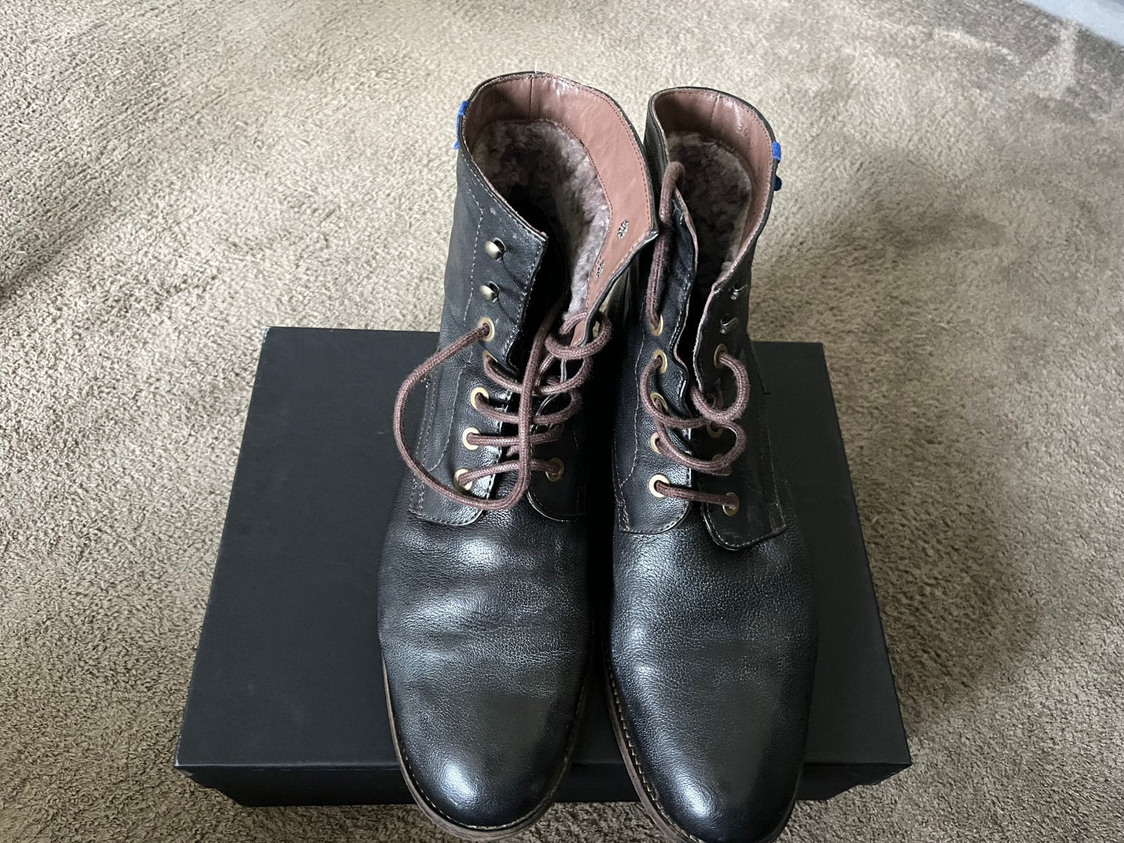 Floris van Bommel / Black Buffel, Zwart, Ophalen of Verzenden, Zo goed als nieuw, Veterschoenen