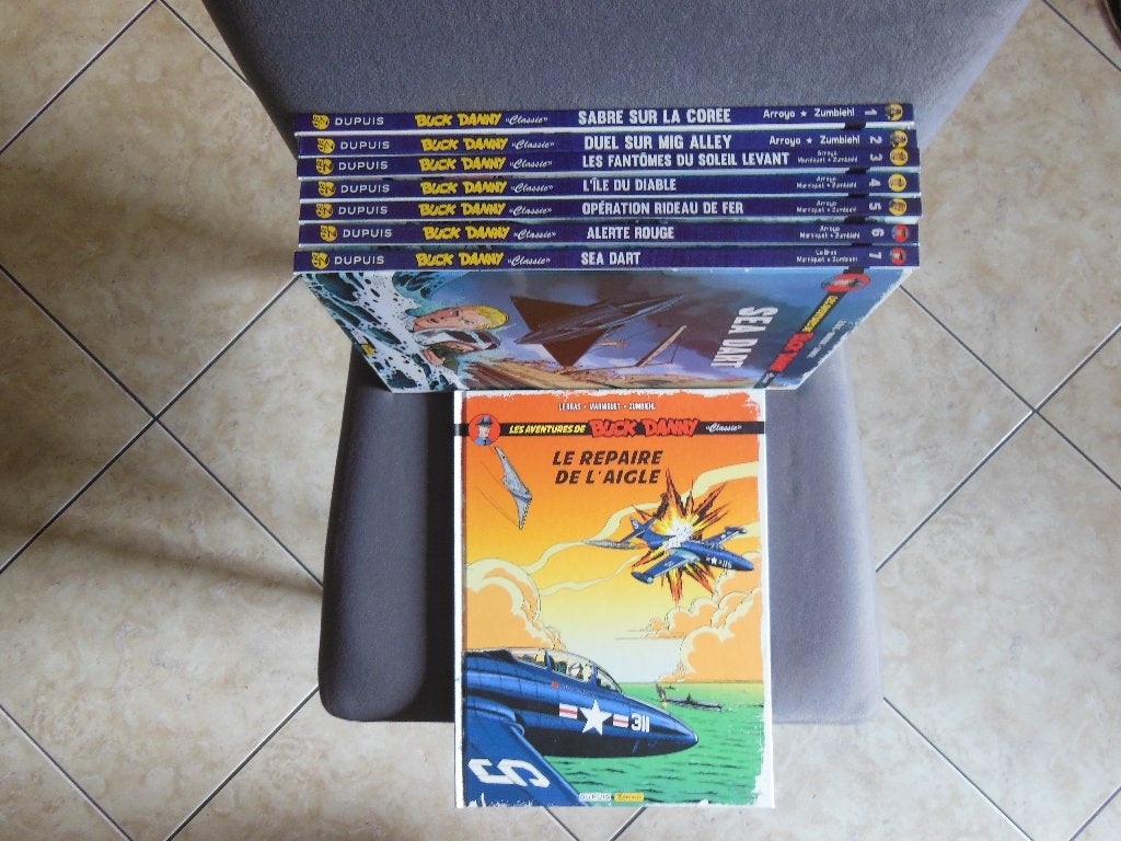 Lot BD Les aventures de Buck Danny "Classic" 1 à 8 EO, Boeken, Ophalen of Verzenden, Zo goed als nieuw