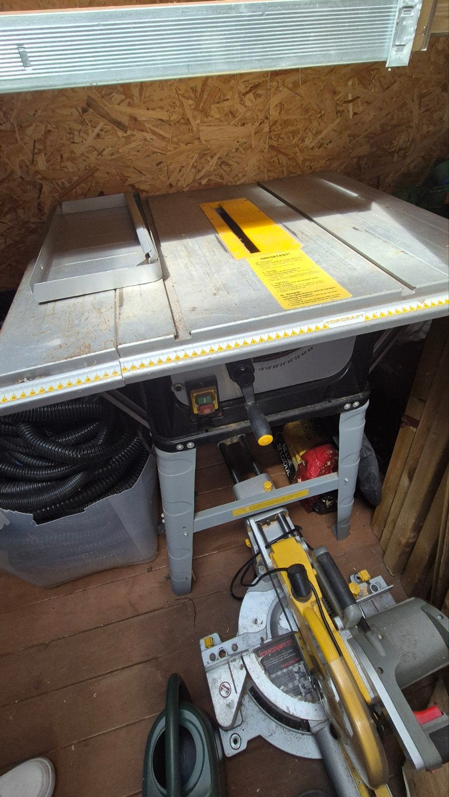 Tafelcirkelzaag topcraft, Bricolage & Construction, Enlèvement