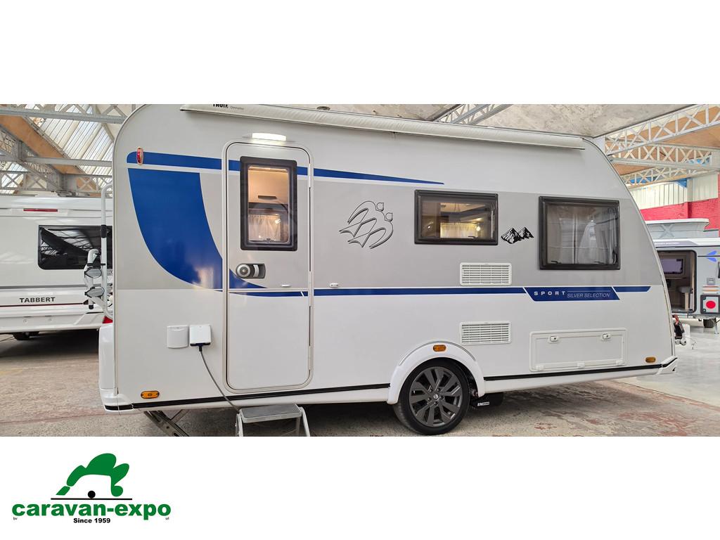 KNAUS SPORTLINE SILVER 420, Caravans en Kamperen, Caravans, Bedrijf, 5 tot 6 meter, Knaus, Tot en met 4