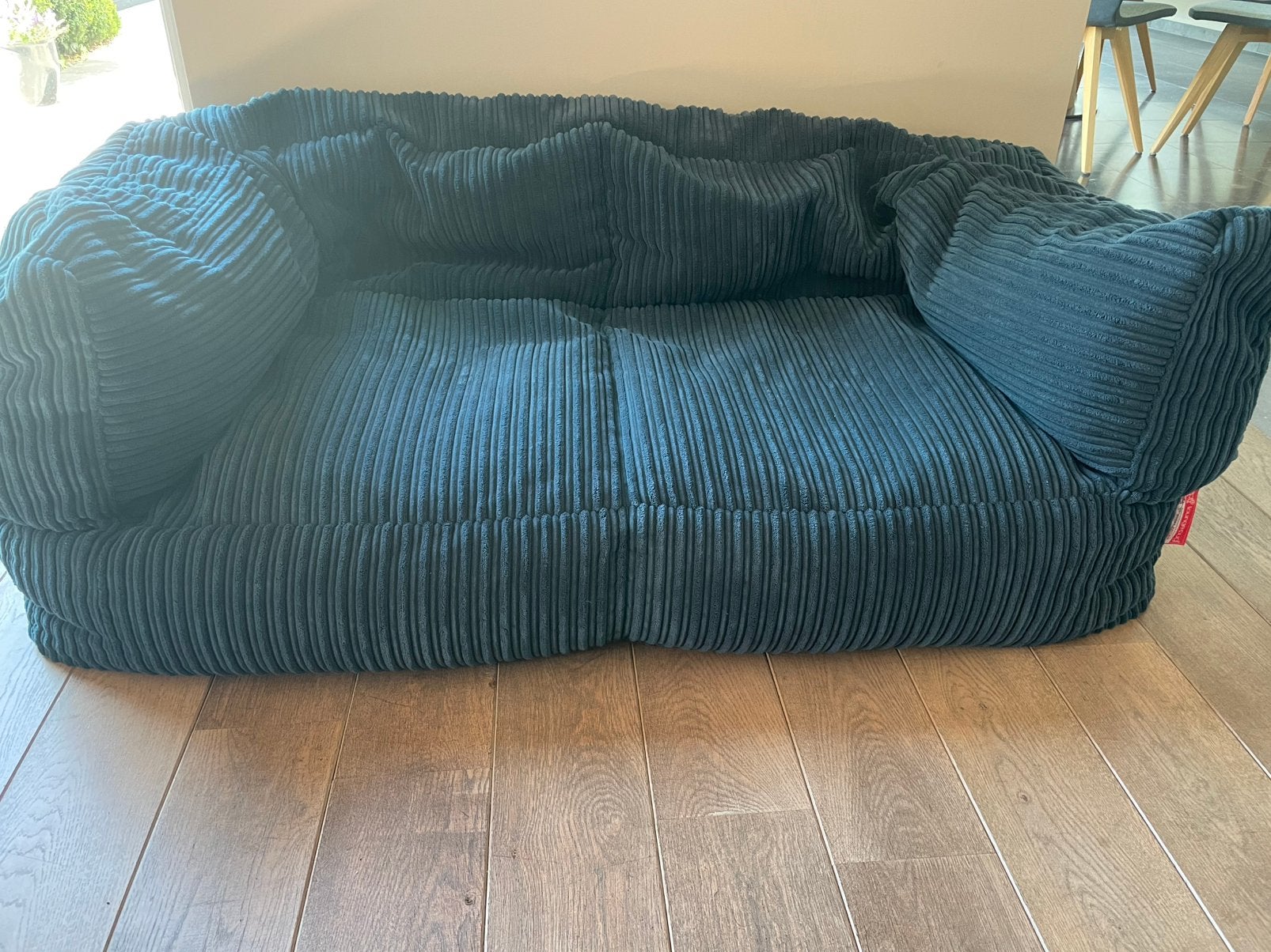 Zetel zitzak, Ophalen, Zo goed als nieuw, Blauw, Zitzak