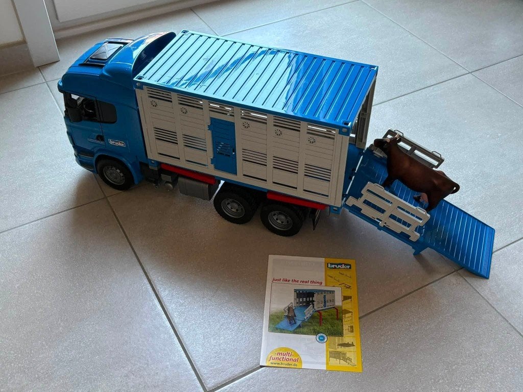Bruder - Ensemble Camion de transport 03549 Scania, Enfants & Bébés, Enlèvement, Utilisé