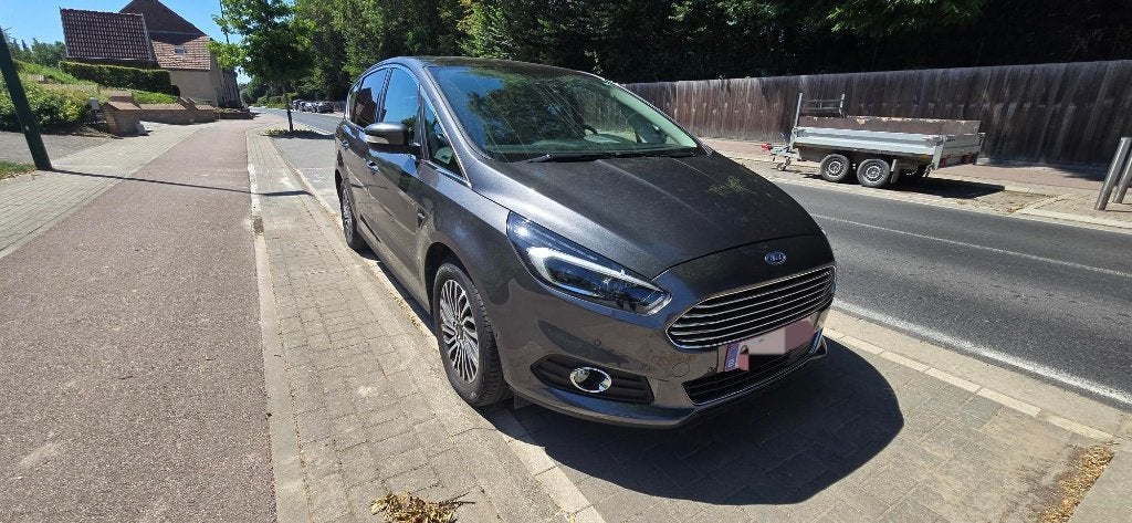 Ford S Max Titanium 2.0 Tdci modèle 2019 75.000 kms, Cuir, Argent ou Gris, Achat, Boîte manuelle