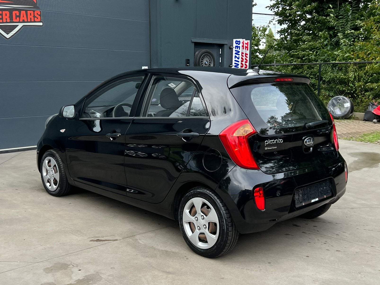 Kia Picanto 1.0i Lounge Airco Elektr.Ramen, Auto's, Kia, Euro 5, Zwart, https://public.car-pass.be/vhr/b8ffc29f-5581-4b59-8883-2fffefeb8bc5