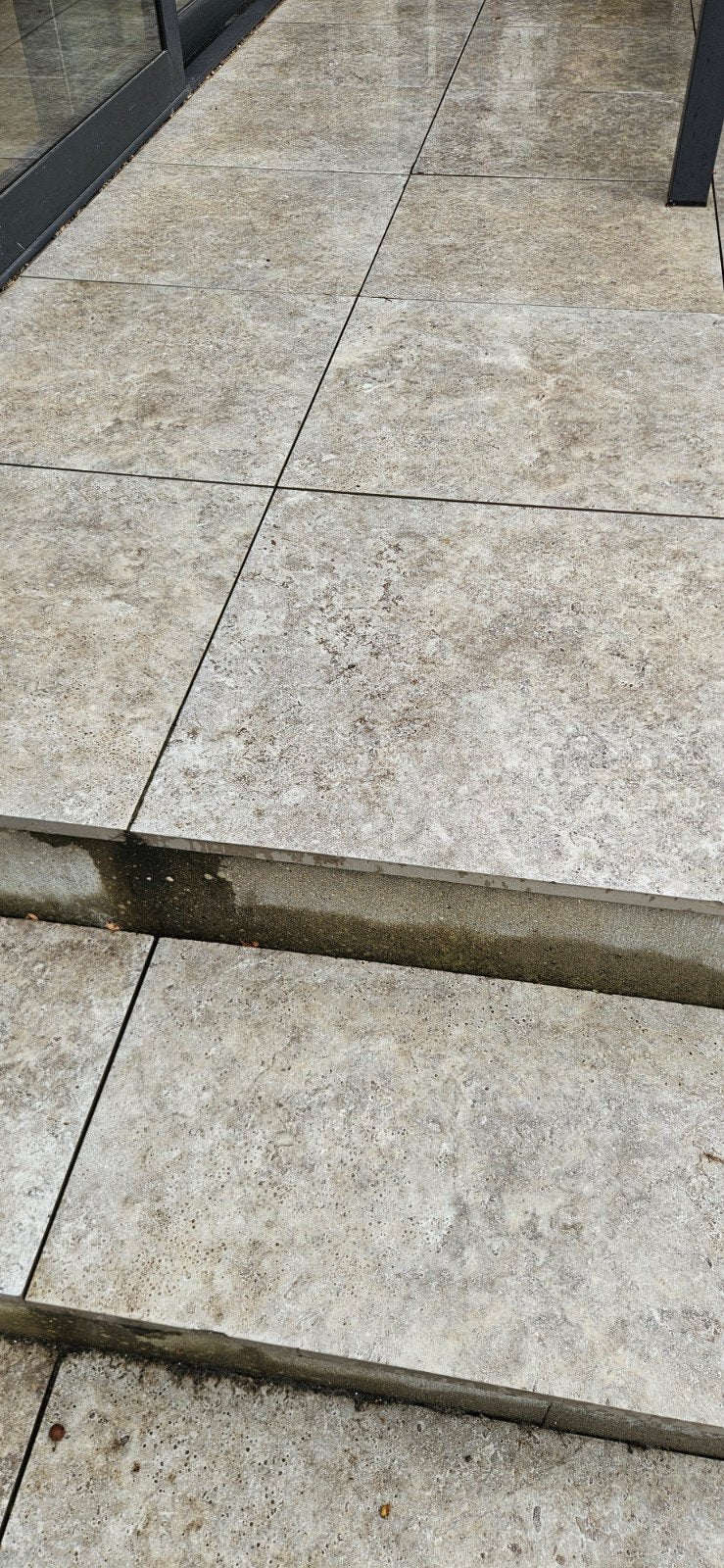 40 Keramische Terrastegels 60x60x2 cm – Natuursteenlook (14,, Tuin en Terras, Ophalen, Zo goed als nieuw