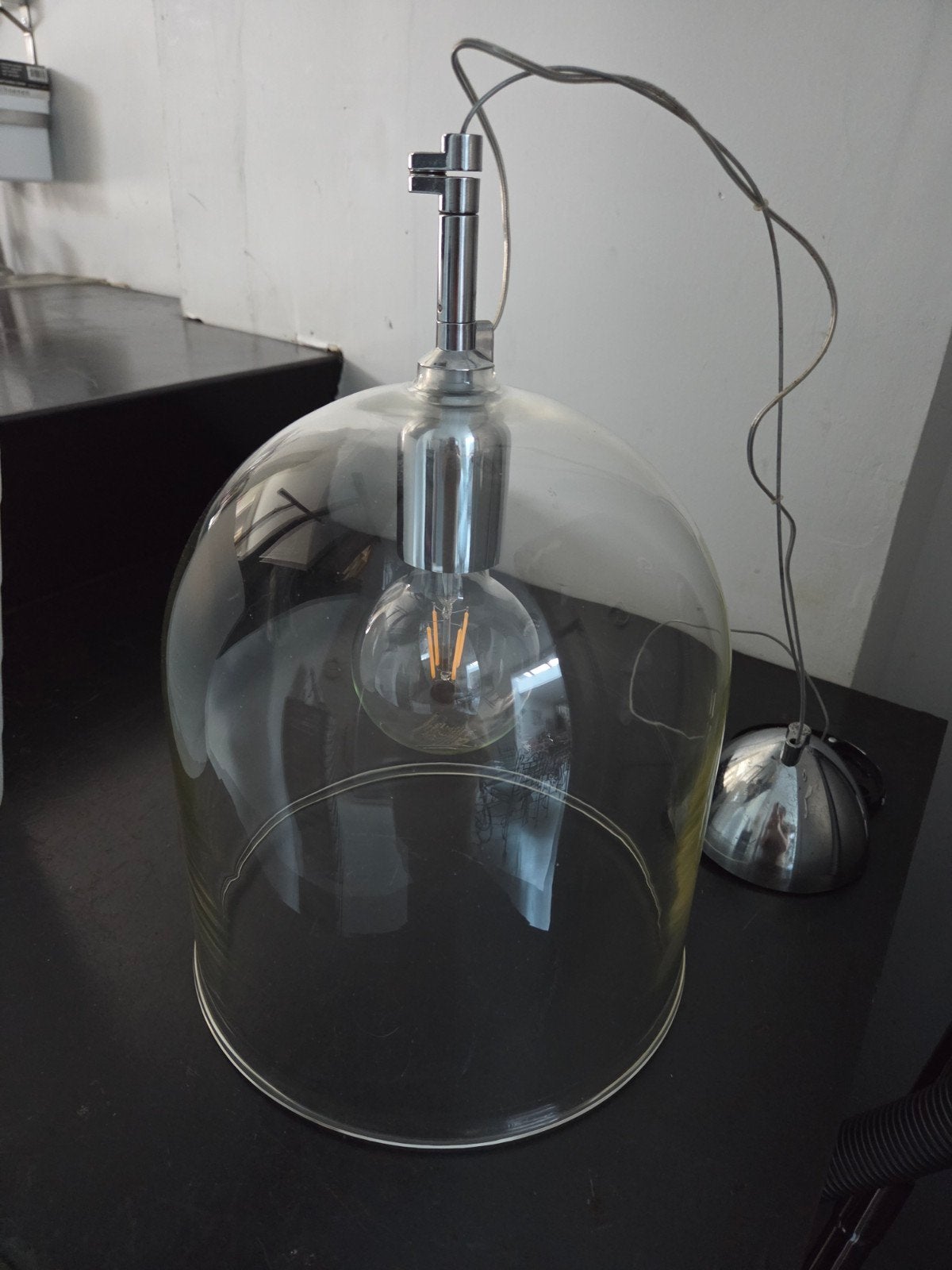 hanglamp, Verre, Enlèvement ou Envoi, Comme neuf, 28 cm