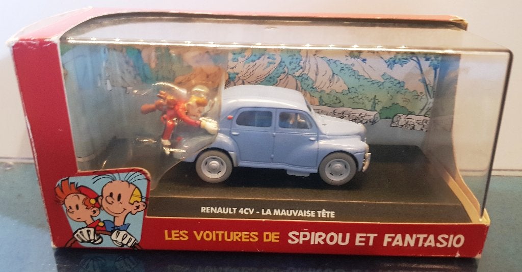 Spirou et noix de crabe « Renault 4CV - La Maivaise Tète », Envoi, Gaston ou Spirou, Neuf, Statue ou Figurine