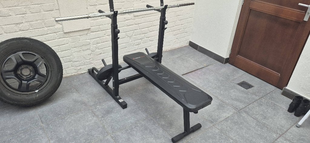 Banc musculation, Enlèvement, Comme neuf, Bras, Barre d'haltères