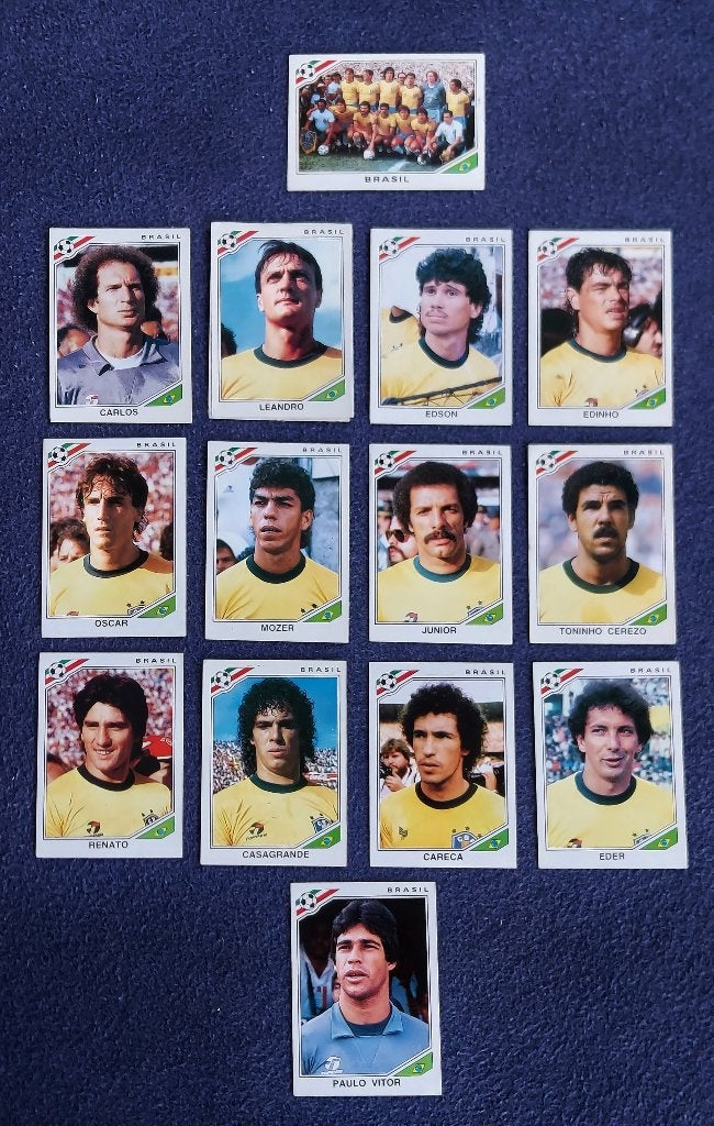 14 versch. Panini stickers voetbal ' WK 1986 - Brazilië ', Verzamelen, Ophalen of Verzenden, Nieuw, Poster, Plaatje of Sticker