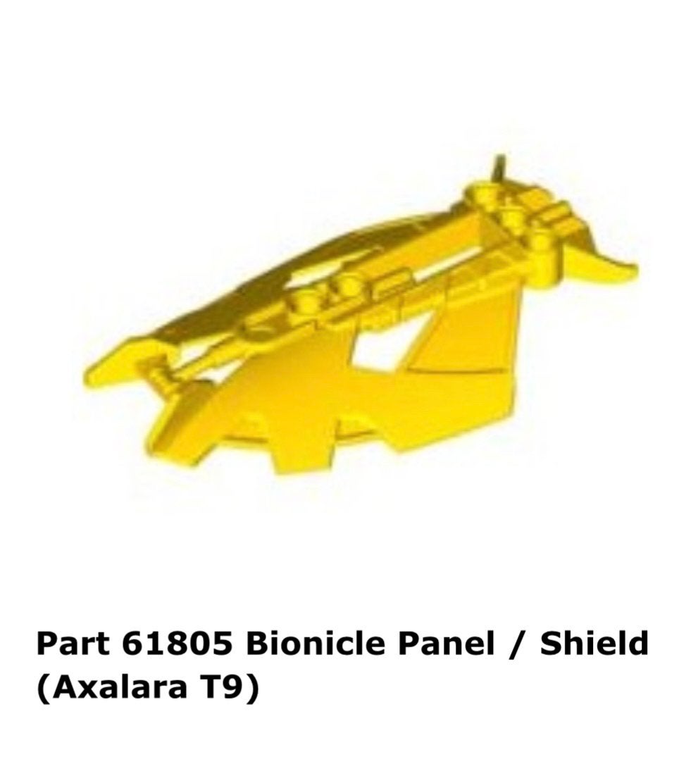 GEZOCHT: Bionicle Panel / Shield - Yellow - 61805, Ophalen of Verzenden, Zo goed als nieuw, Lego, Architecture