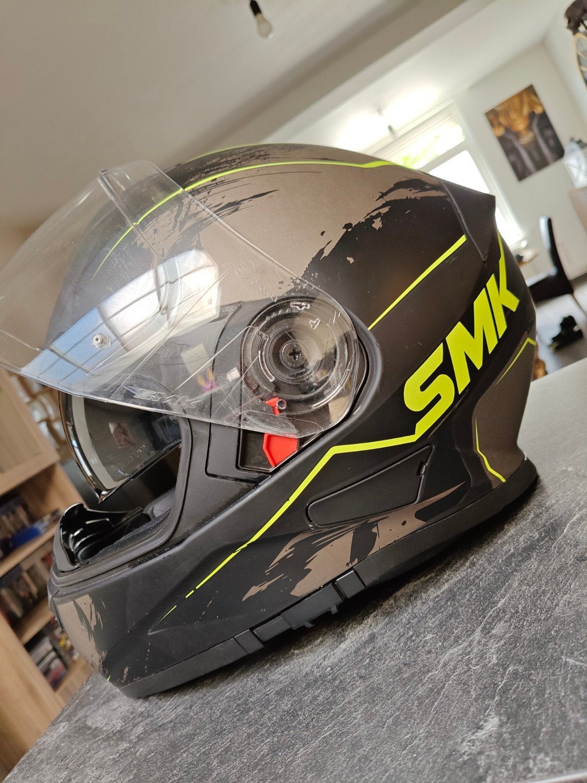 SMK helm met zonnebril Maat L, Motoren, Kleding | Motorhelmen, Ophalen, L