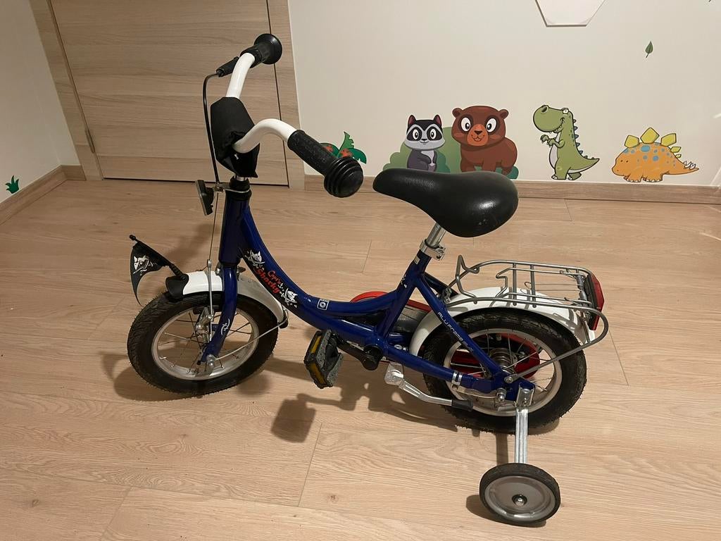 Puky ZL 12-1 kinderfiets Capt'n Sharky, Fietsen en Brommers, Ophalen, Terugtraprem, Zijwieltjes, Gebruikt