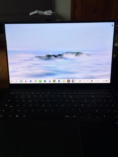 SAMSUNG CHROMEBOOK PLUS AMOLED 256GB 15,6 pouces  - 16/9, Clavier physique, Comme neuf, Enlèvement, Bleu